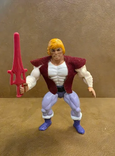 Boneco He Man Príncipe Adam Estrela completo original anos 80