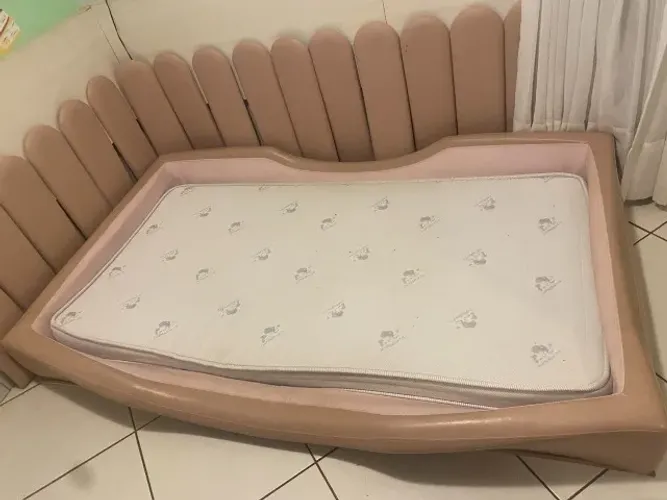Cama Montessori + Colchão + Protetor de Parede