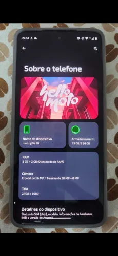 Moto G84 256gb 8gb Ram, aceito Cartão taxa por conta do comprador, com Nf