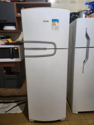 Geladeira Consul 340L Frost Free Duplex Branca CRM39AB Funcionando