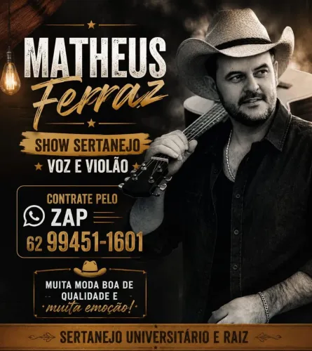 Cantor para eventos ( sertanejo ) 