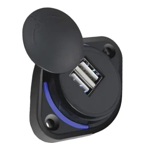 Tomada Veicular Carregador Usb Duplo 12-24v 3.1a