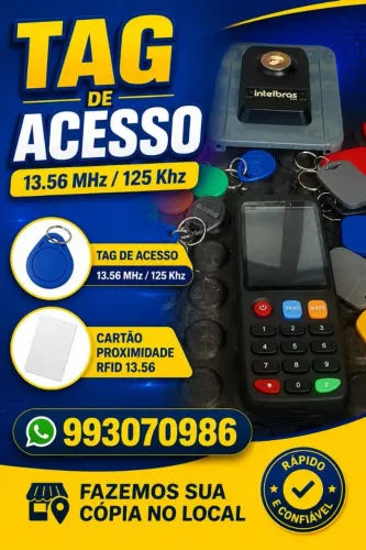 TAG de acesso (cópia) cartão proximidade