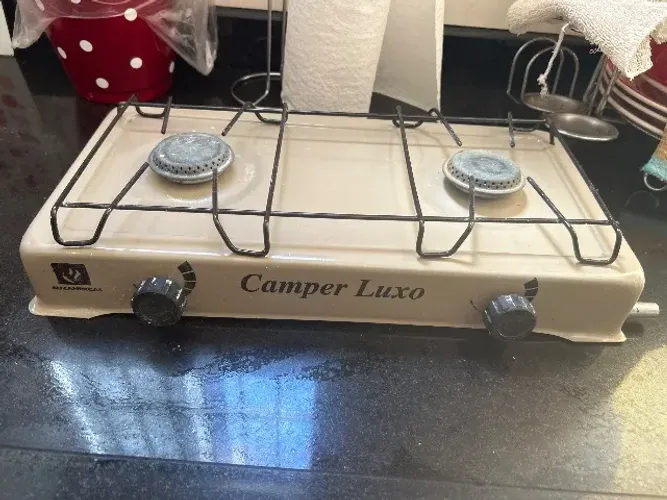 Fogão duas bocas  portável usado só poucas vezes