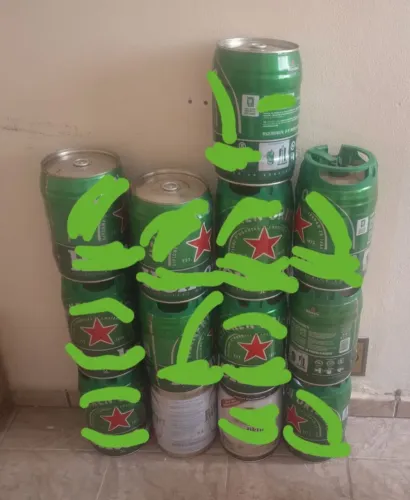 Barril vazio de cerveja de 5 litros 