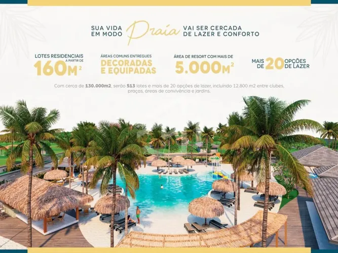 REPASSE LOTE NO CONDOMÍNIO RESORT BEACH LIFE - COM 160 M² POR R$ 130.000,00 - ANANINDEUA -