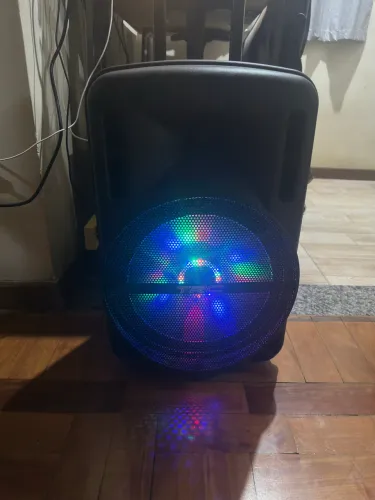 Caixa de som TRC Bluetooth com rodinha (Estilo mala)
