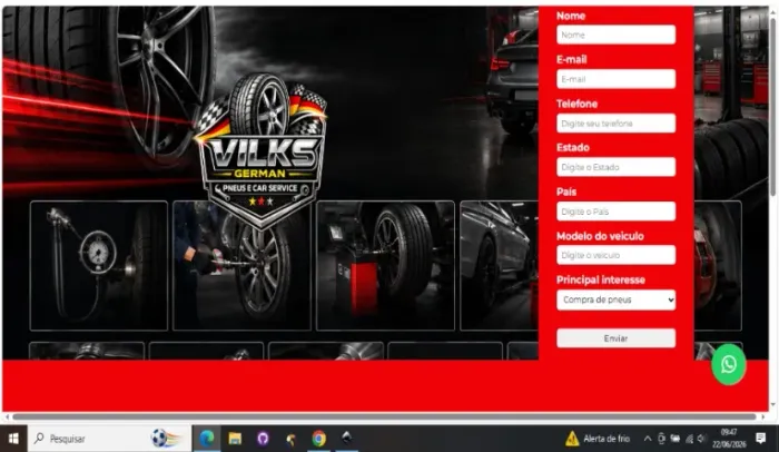 Mini site + Hospedagem 99 Reais