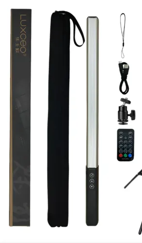 Bastão de led Luxceo Q508a + controle remoto e bolsa de transporte