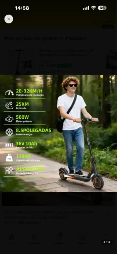 Patinete Elétrico Bolin XM01