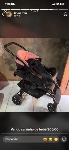 Carinho de bebê menina