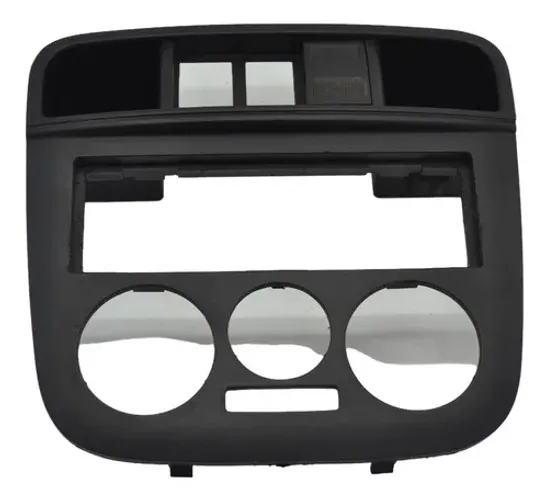 Moldura Central Radio Painel Vw Gol 2008 Original Cinza