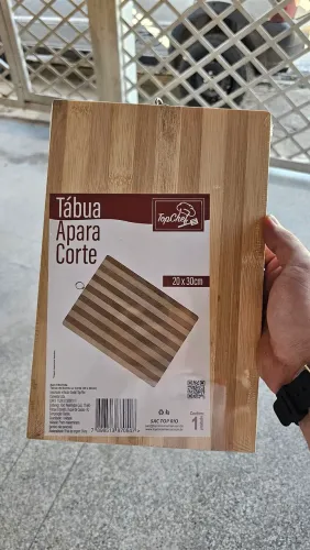 Tábua de corte de bambu 20x30cm
