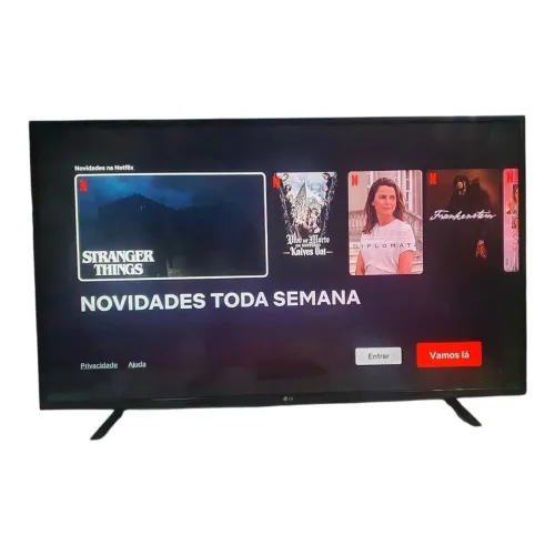 TV Smart LG FullHD 49" Pol. Com Linha No Meio da Tela