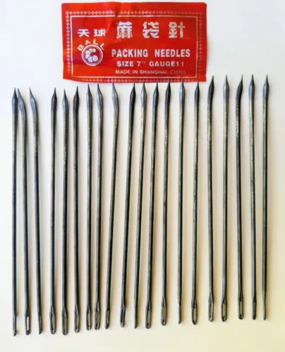 Agulha Para Sacaria 175mm - kit com 20 peças - 100% Aço importado NOVAS