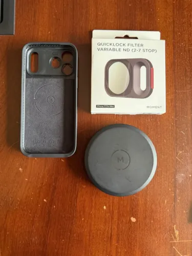 Filtro ND Variável + Case DA MOMENT para iPhone 17 Pro Max ? Kit Completo