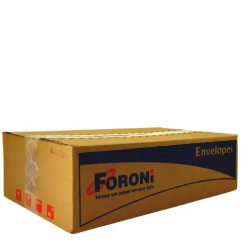 Caixa Fechada: 1.000 Envelopes Ofício Foroni c/ Janela
