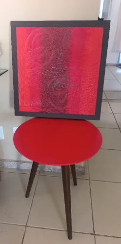 Vendo mesa de centro + quadro 0.50x0.50cm