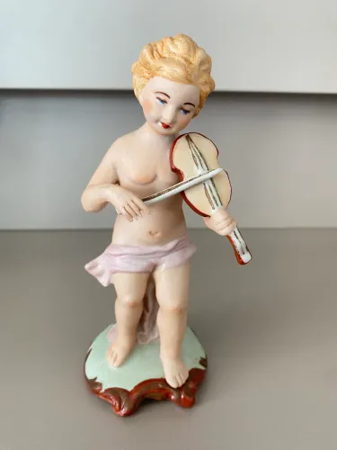 Anjo porcelana - 16cm altura 