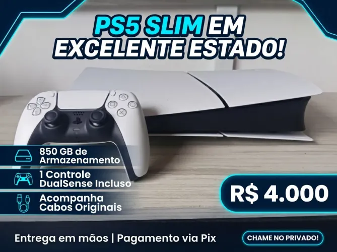 Ps5 slim super novo 