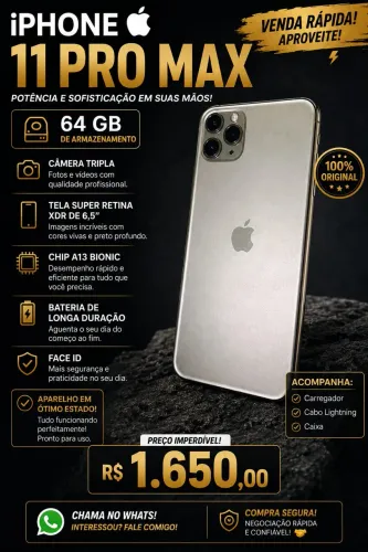iPhone 11 Pro Max impecável