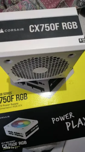 FONTE CORSAIR CX750F RGB BRANCA