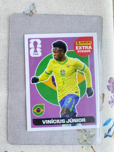 Vinícius Júnior Extra Sticker Roxa | FIFA World Cup 2026