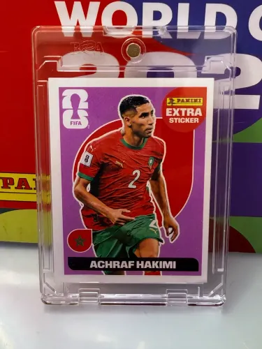 Figurinha lendária da Copa 2026 jogador Hakimi do Marrocos lilás