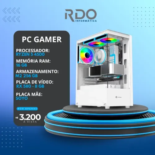 Computador SOYO RX580 RYZEN 5 4500 Gamer