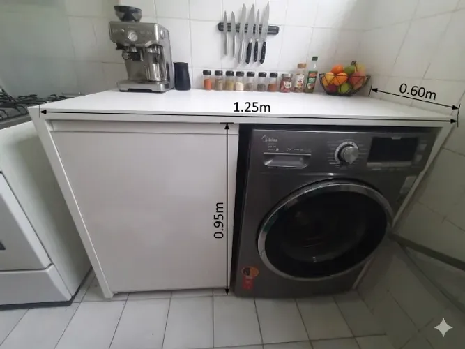 Armário Versátil: Cozinha e Lavanderia