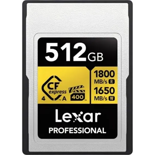 Memória CFexpress Lexar Professional Gold Series Tipo A 1800-1650 MB/s