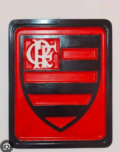 Vasos de plantas e quadro do flamengo 