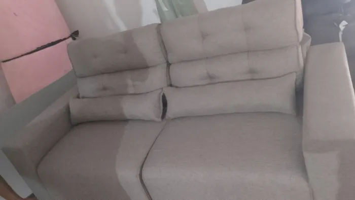 Sofá retratil todo no linho