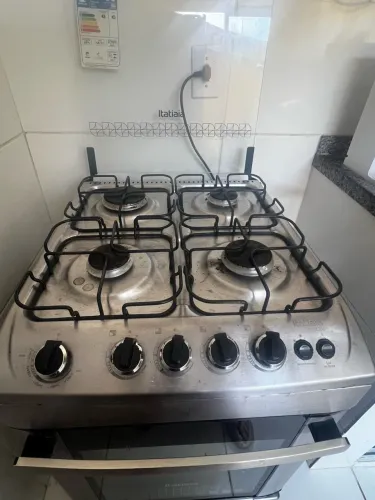 Fogão inox 4 bocas