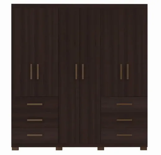 Guarda-Roupa Casal Bartira Santiago 6 Portas de Bater 6 Gavetas