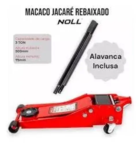 Macaco Jacaré Rebaixado 3 Toneladas  - Noll