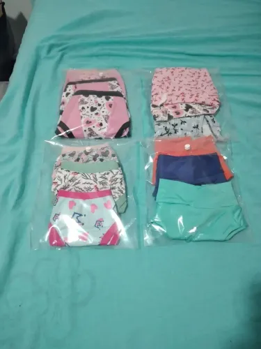 Calcinhas de crianças e adultos kit com 3 peças