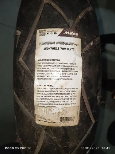 Pneu mitas traseiro para moto big trail África twin/Tiger 1200