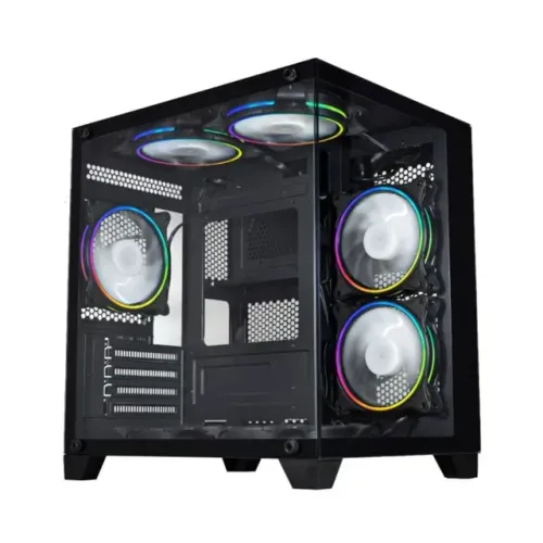 GABINETE GAMER K-MEX AQUÁRIO CG-0305 MICRO ATX PRETO (NOVO, COM GARANTIA, PRONTA ENTREGA)