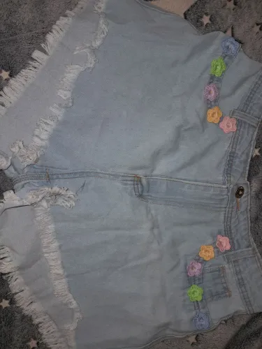 Mini short com flores