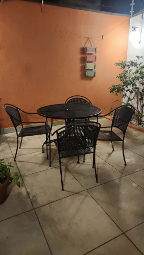 Conjunto mesa e cadeiras área gourmet