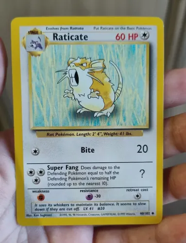 Carta Raticate - Pokémon tcg