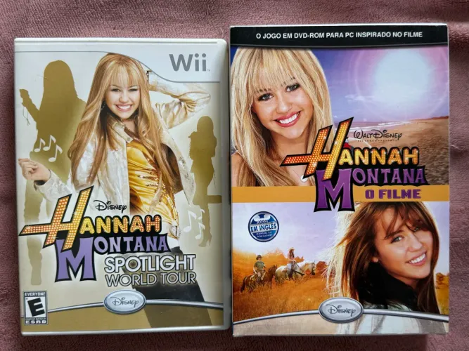 Jogos Hannah Montana Miley Cyrus - PC e Nintendo Wii