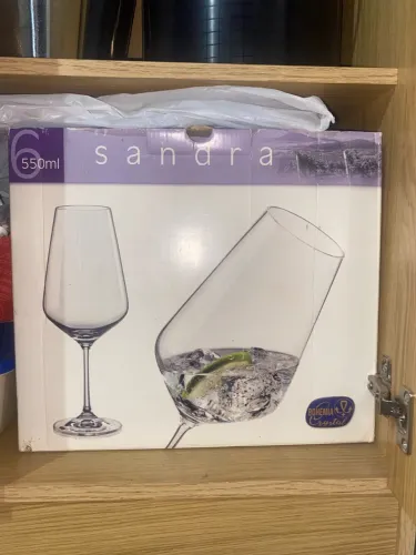 taças de vidro sandra