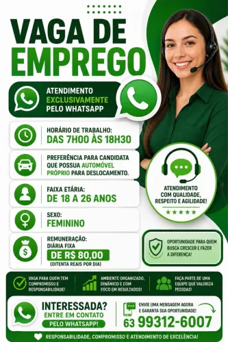 Diarista fixa Atendimento 