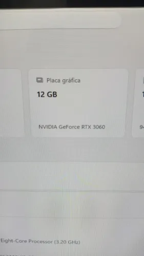 Placa de vídeo RTX 3060 12 giga