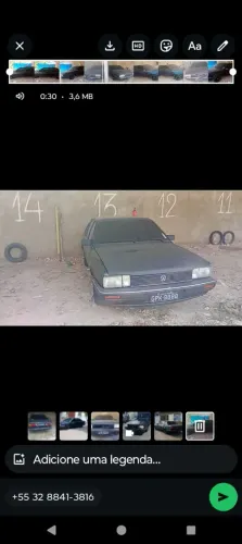 Volkswagen Santana Glsi / GLS 1.8/ 2.0 (álcool) 1988