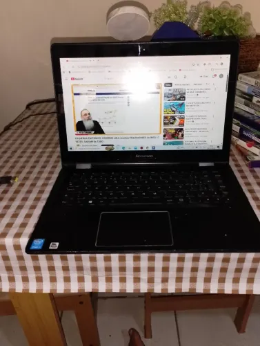 Notebook Lenovo i5  5 geração teclado luminoso e tela touch screen