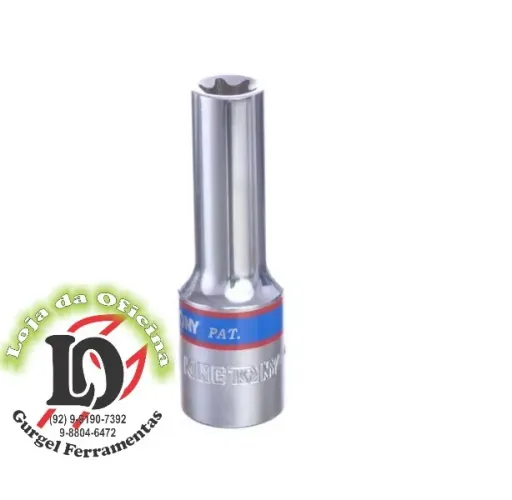 Soquete torx femea longo E22 1/2 - King Tony KT427522