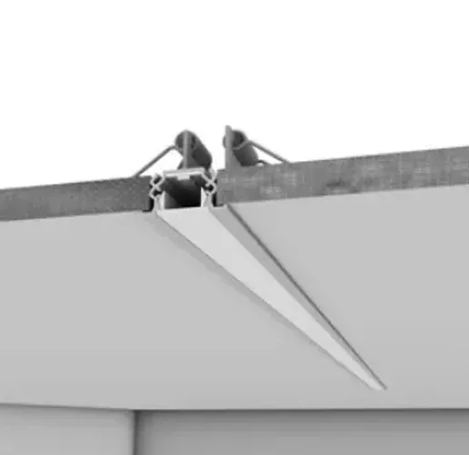 Sistema Linear FIT 15 Embutir Base 45° Esquerda 1000x25x45mm Alumínio - New Line SE15100E